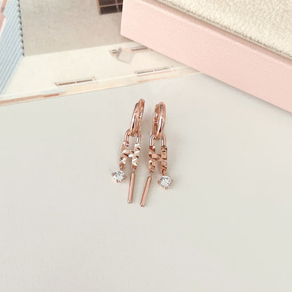 H Drop Earrings