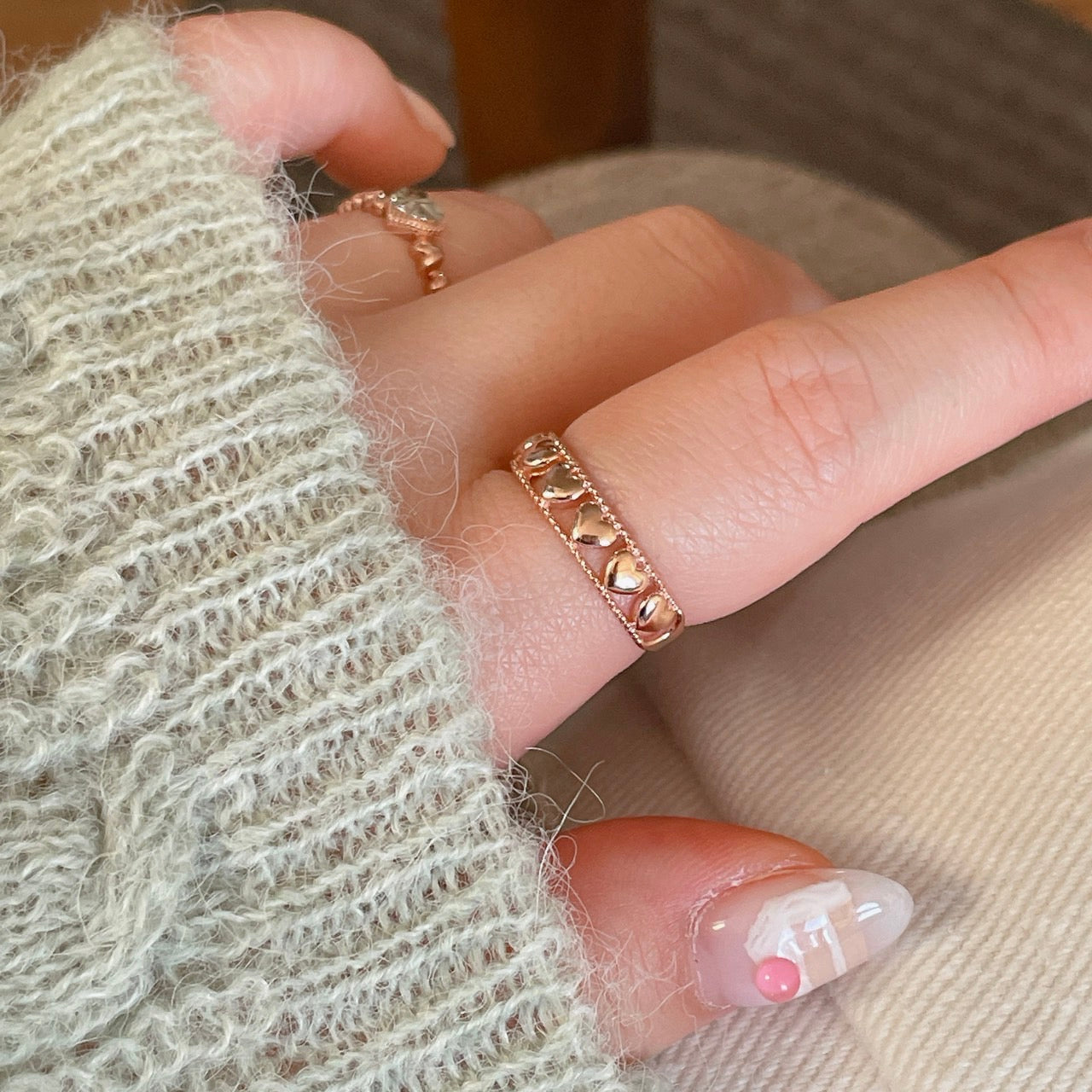 Heart Link Ring