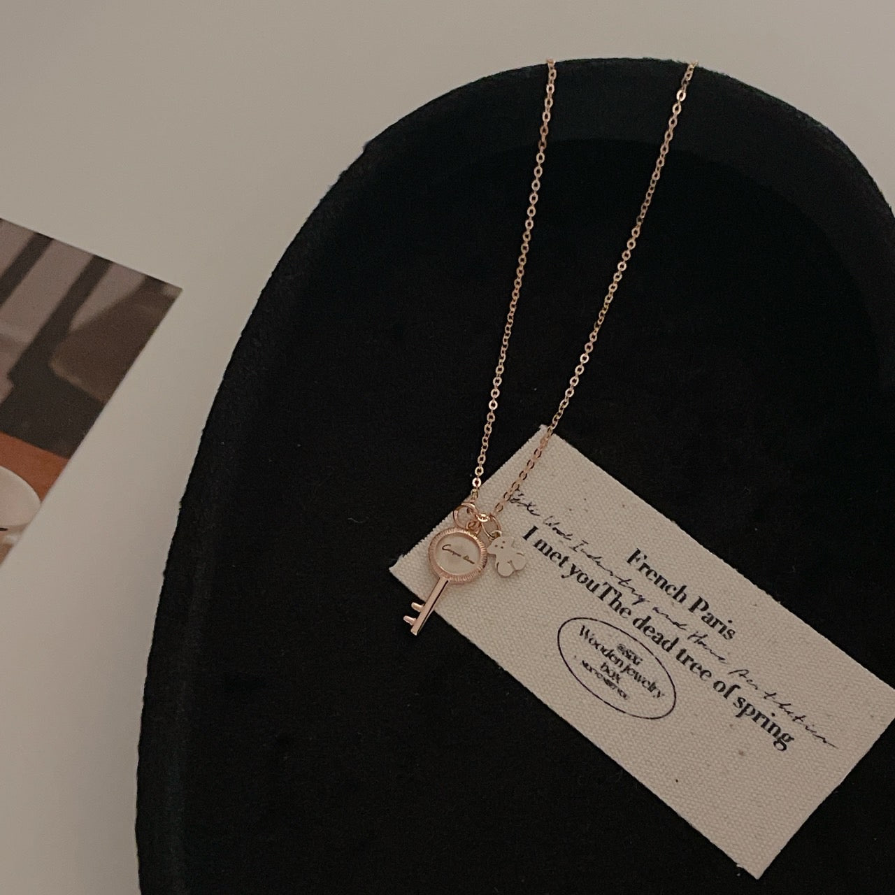 Key & Bear Necklace