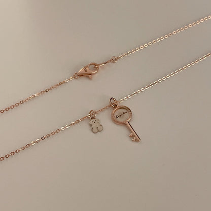 Key & Bear Necklace