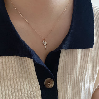 Key & Bear Necklace
