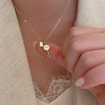 Key & Bear Necklace