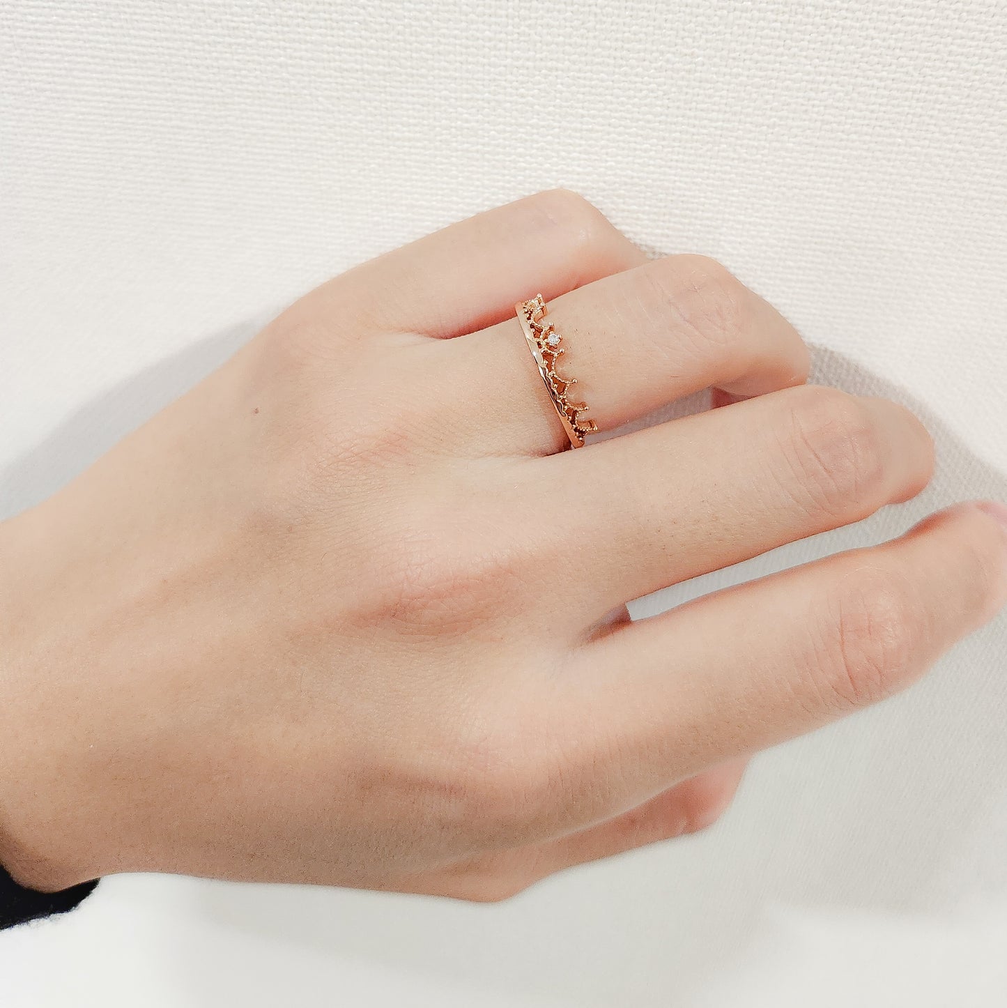 Crown Moissanite Ring