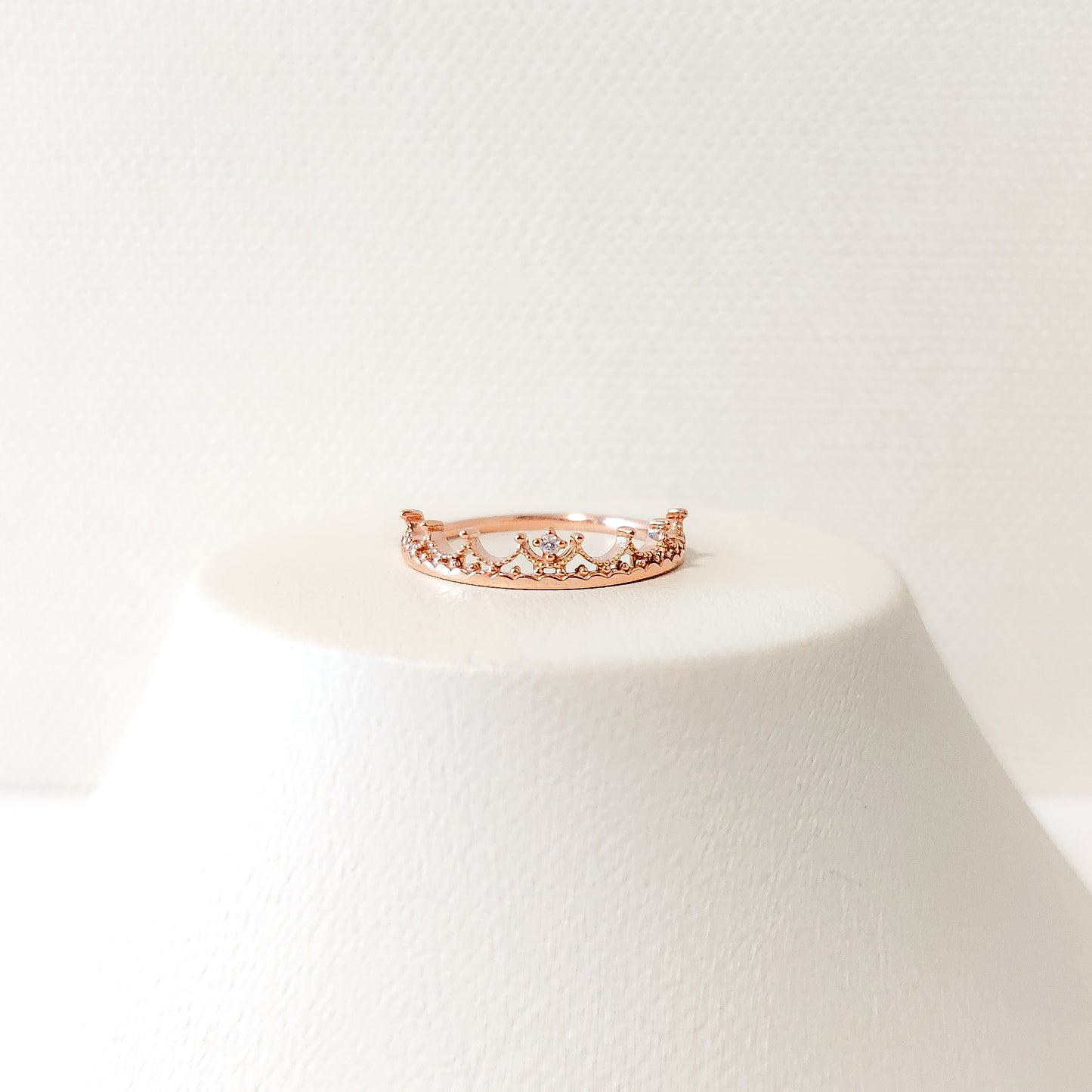 Crown Moissanite Ring