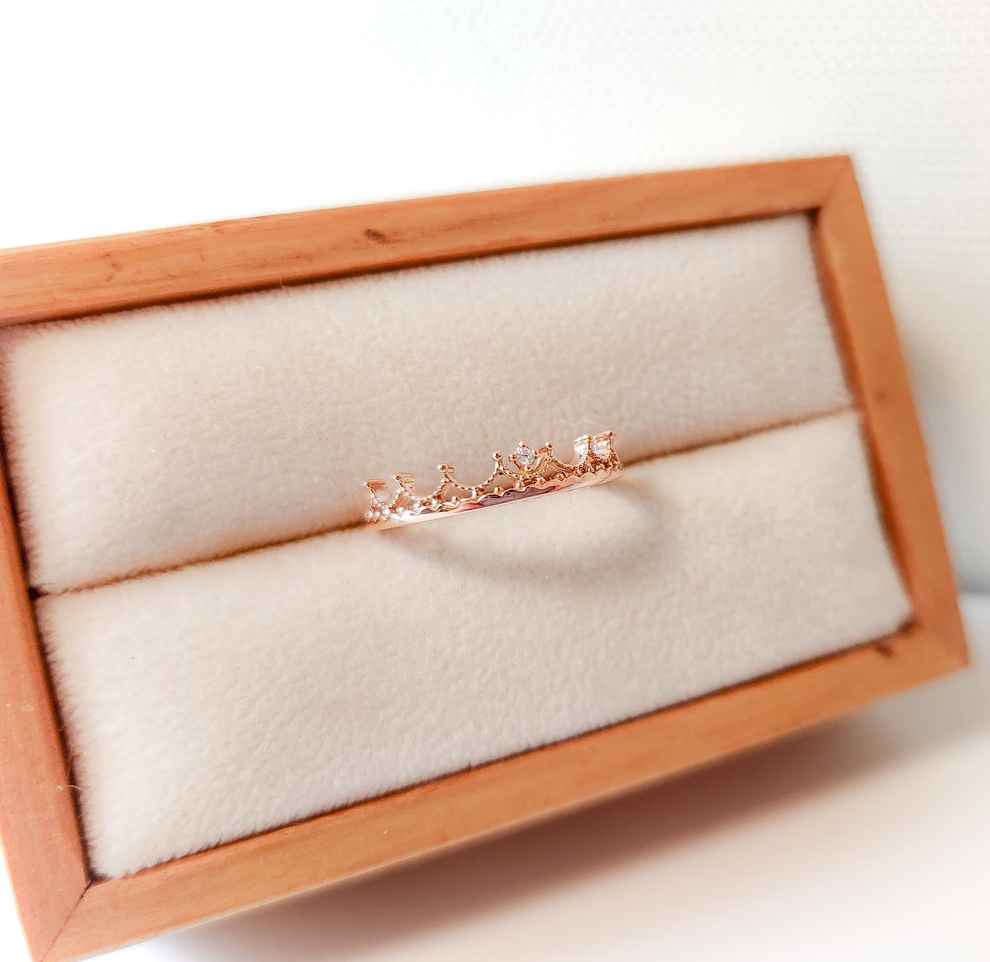 Crown Moissanite Ring