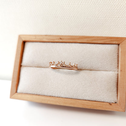 Crown Moissanite Ring