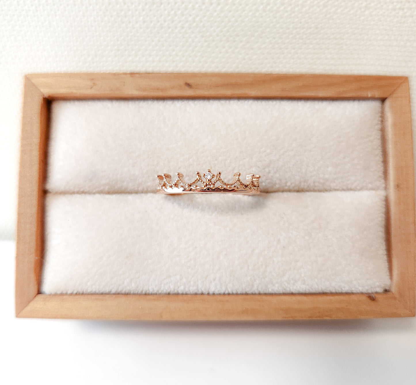 Crown Moissanite Ring