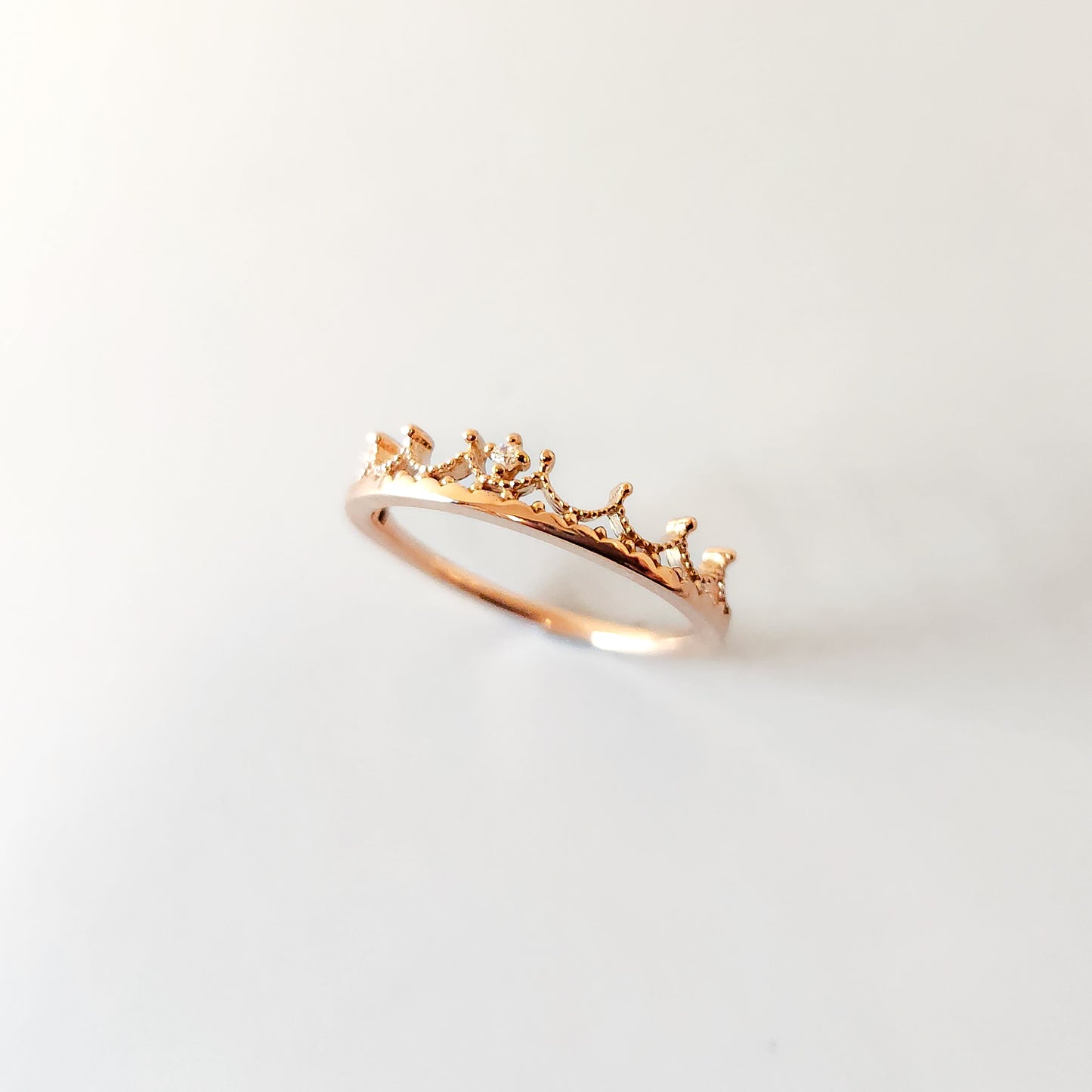 Crown Moissanite Ring