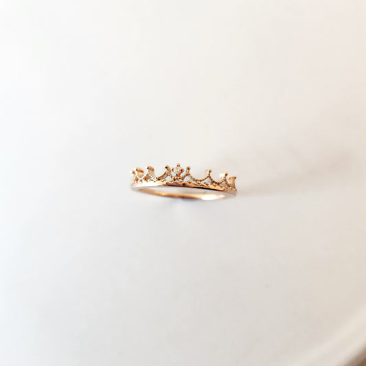 Crown Moissanite Ring