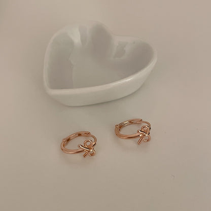 Bow Huggie Earrings