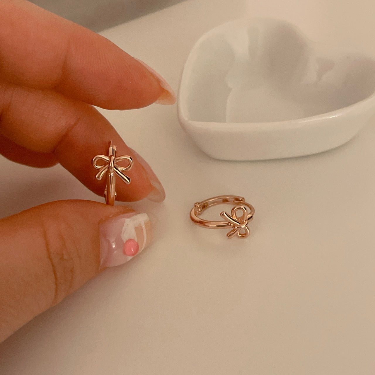 Bow Huggie Earrings
