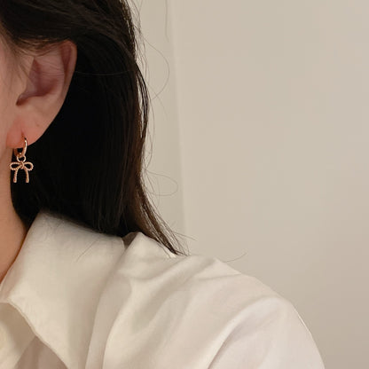 Rope Twist Bow Earrings
