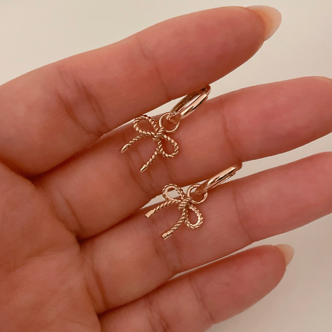 Rope Twist Bow Earrings