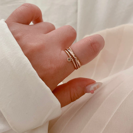 Cognac Dangle Ring