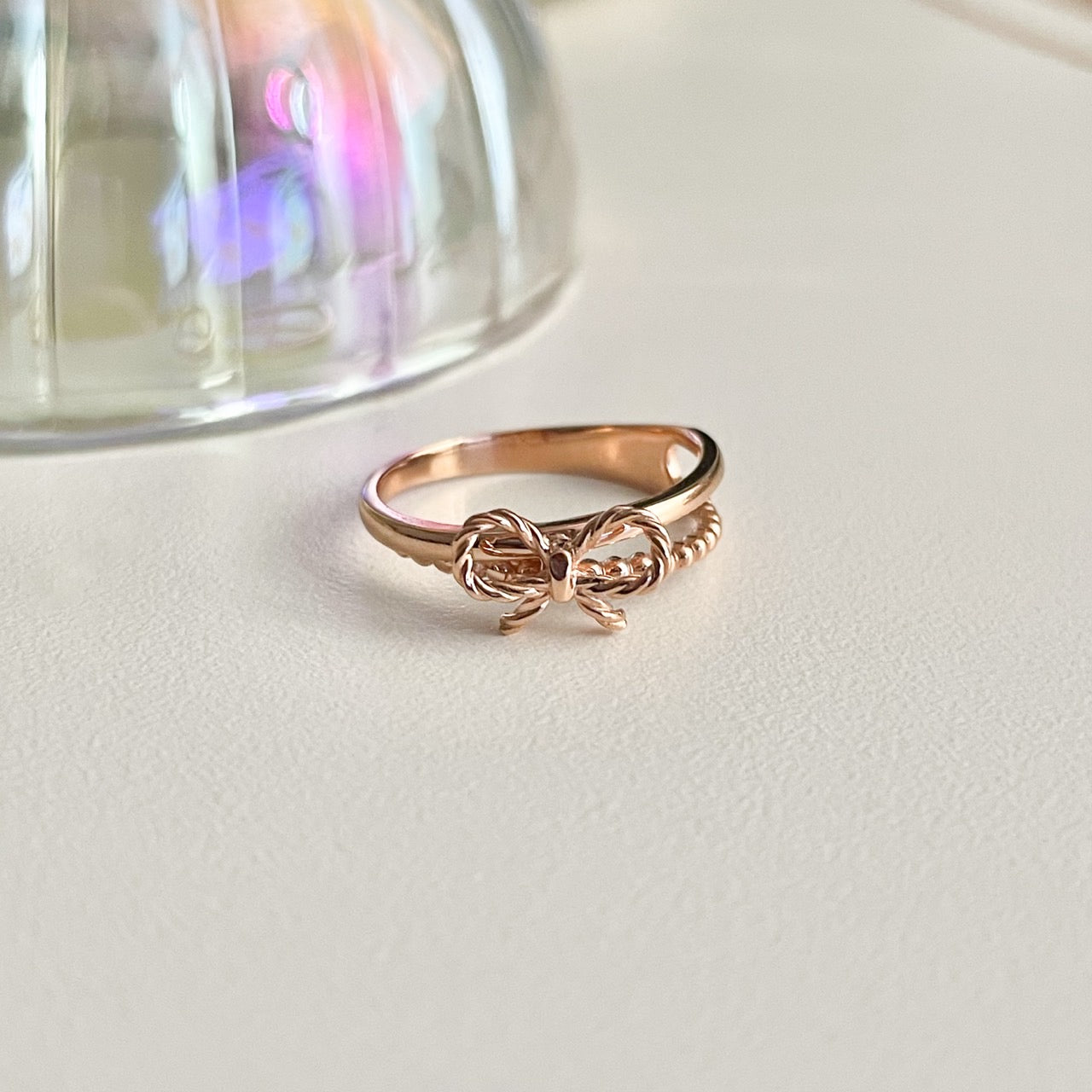 Double Layer Bow Ring