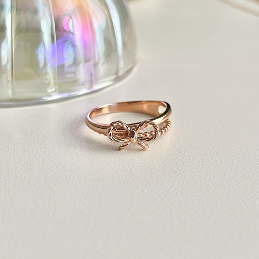 Double Layer Bow Ring