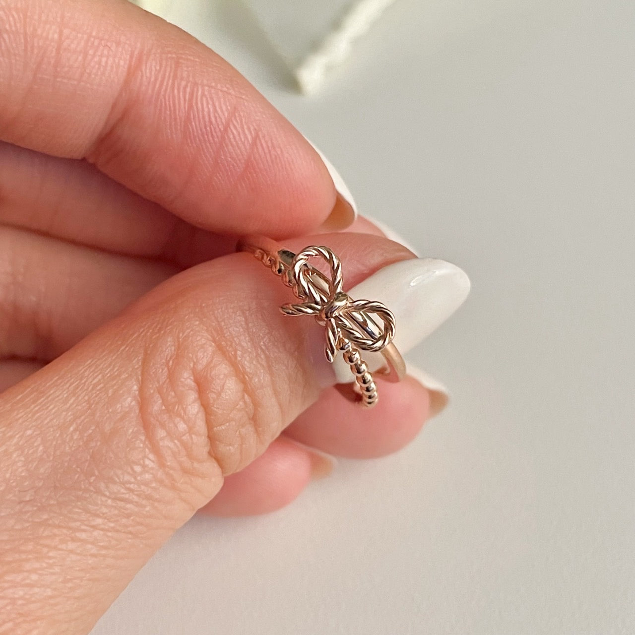 Double Layer Bow Ring