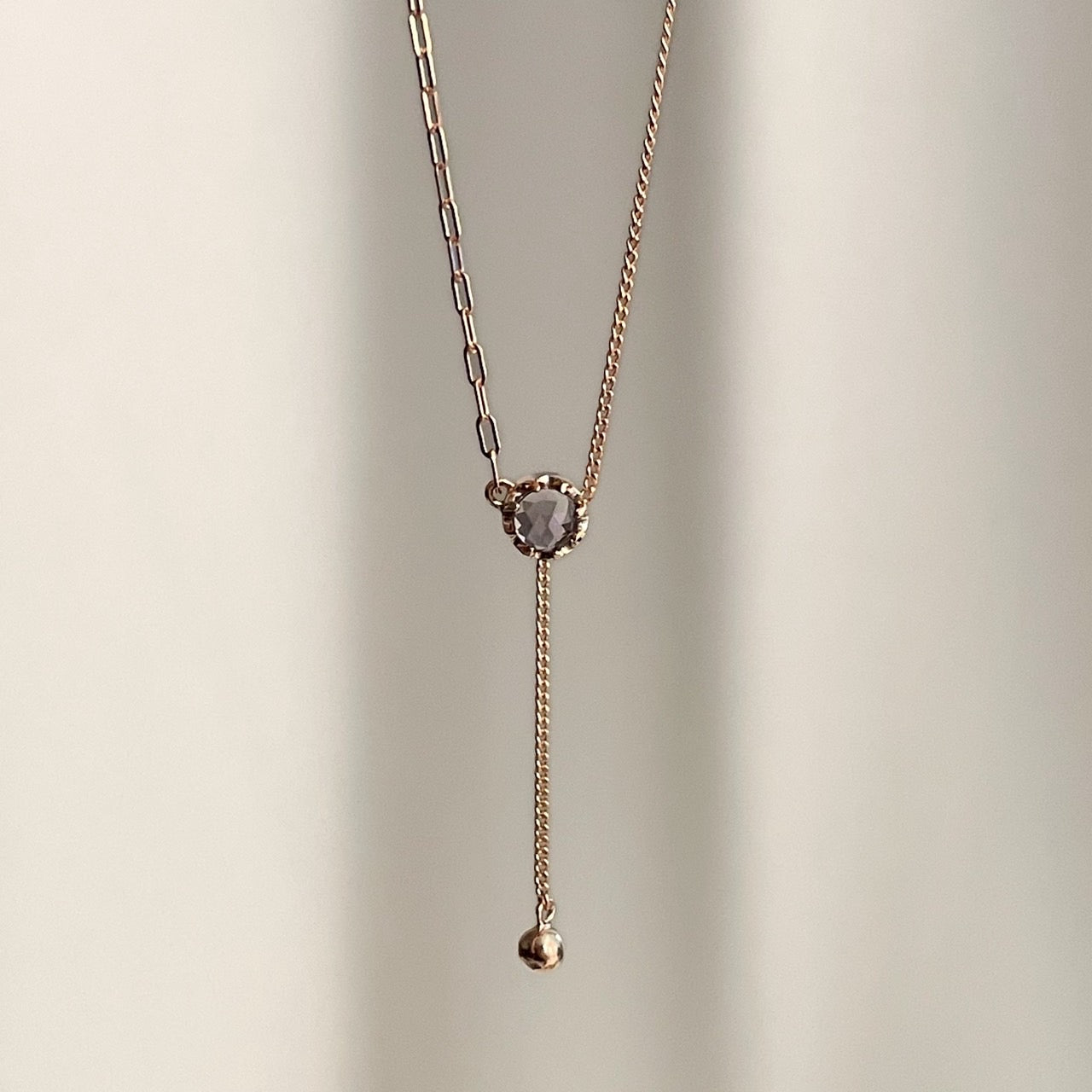 Amethyst Lariat Necklace