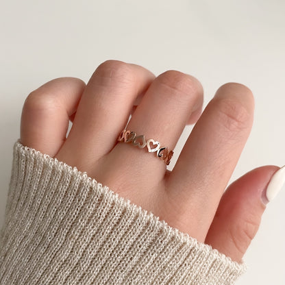 Heart Link Ring