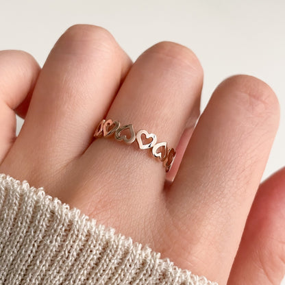 Heart Link Ring