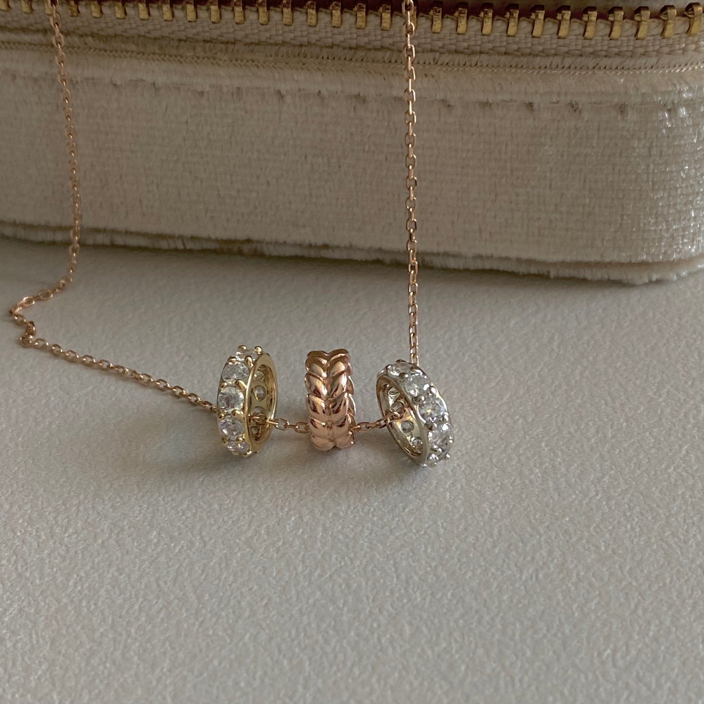 Three Ring Necklace