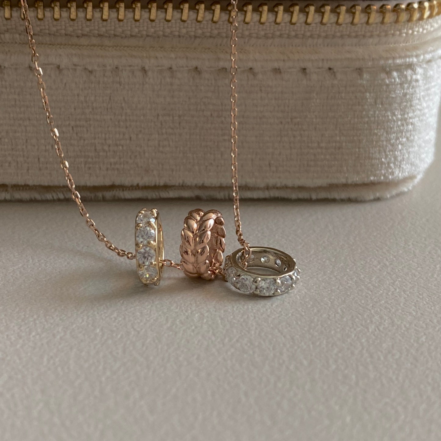 Three Ring Necklace
