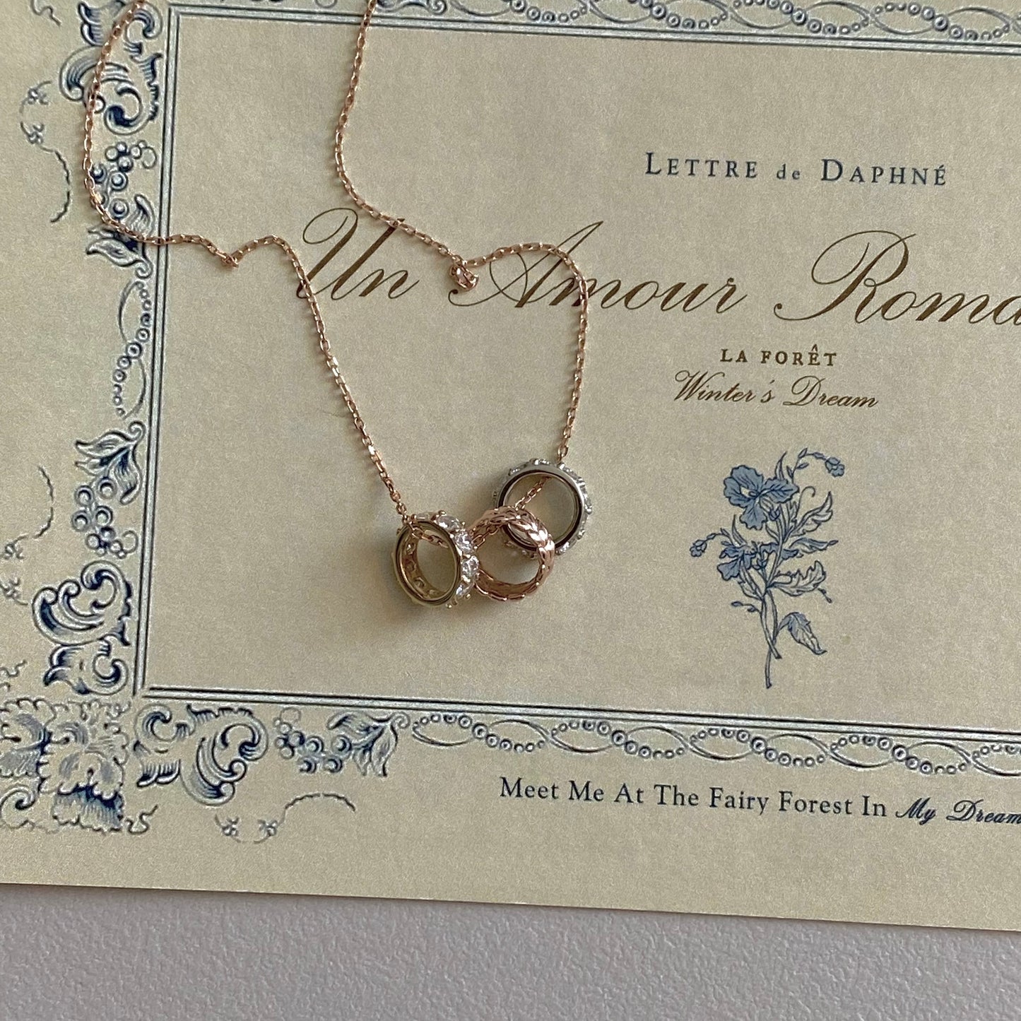 Three Ring Necklace