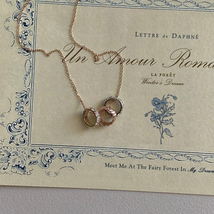 Three Ring Necklace