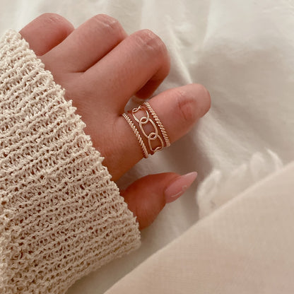 Geometirc Rope Ring