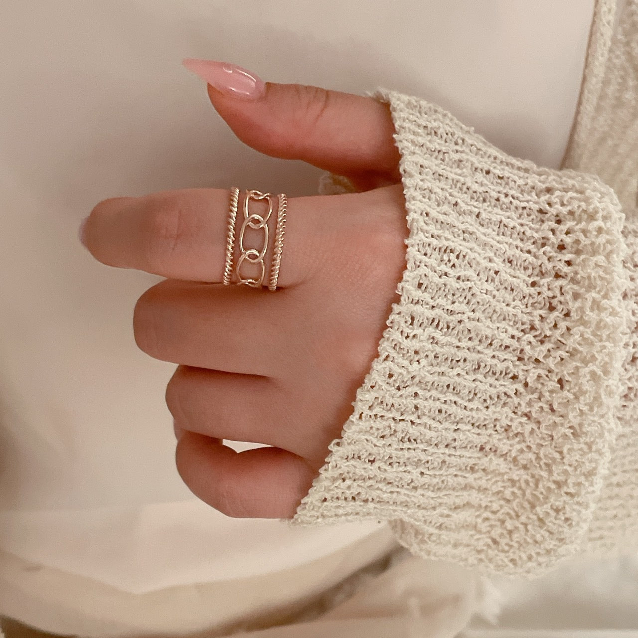 Geometirc Rope Ring