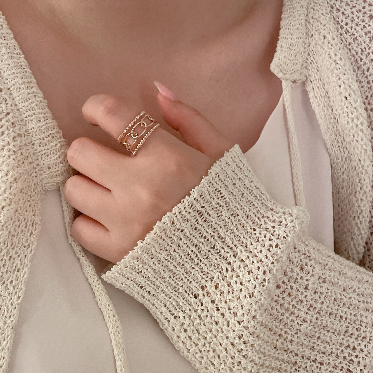 Geometirc Rope Ring