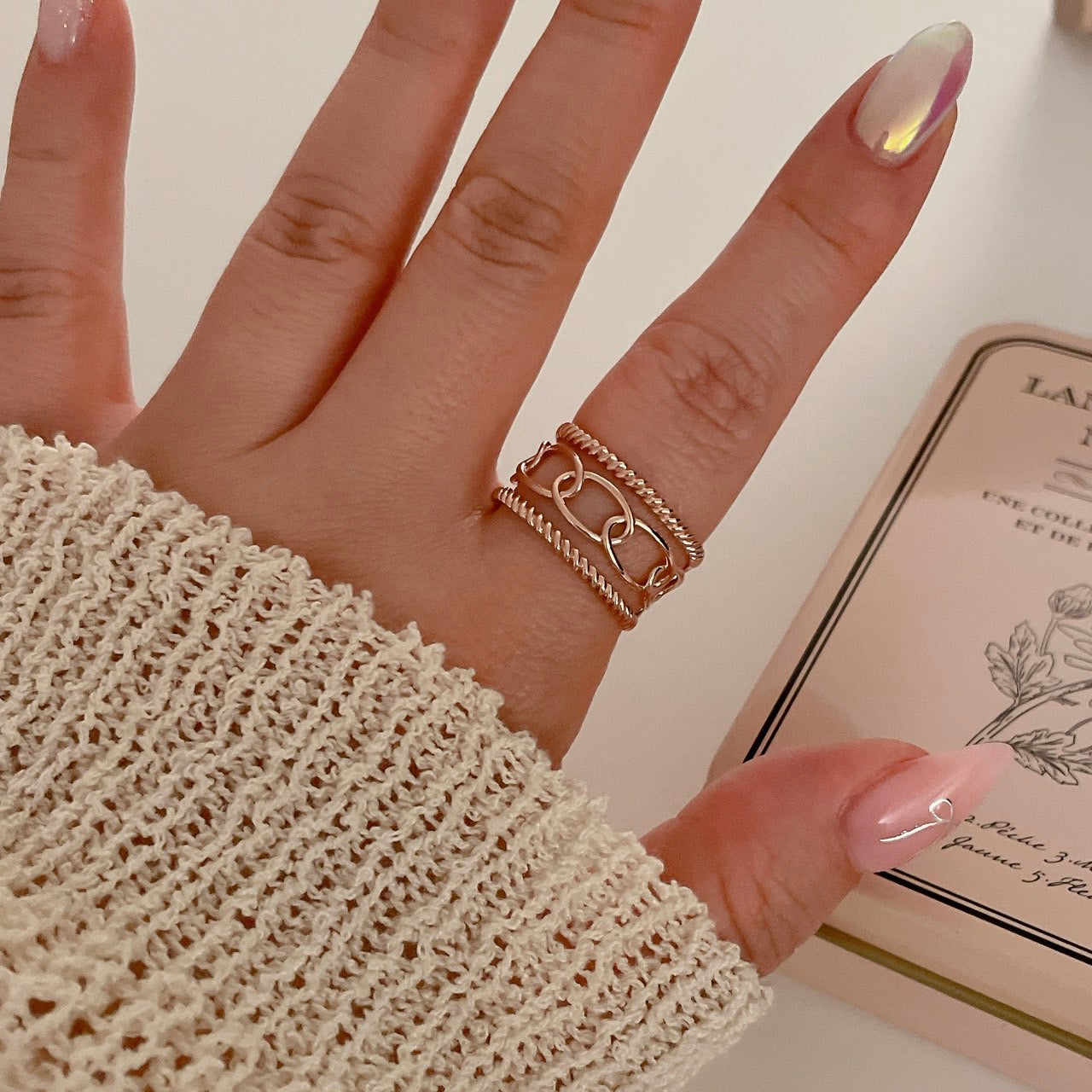 Geometirc Rope Ring