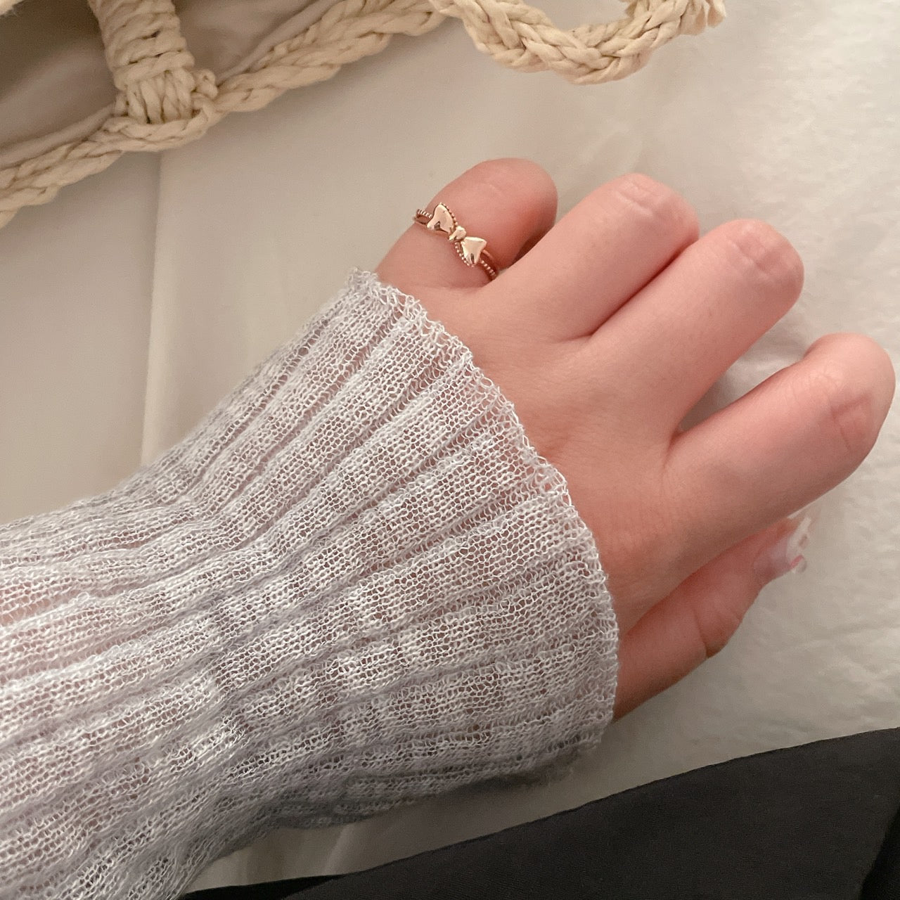 Bow Little Finger Ring