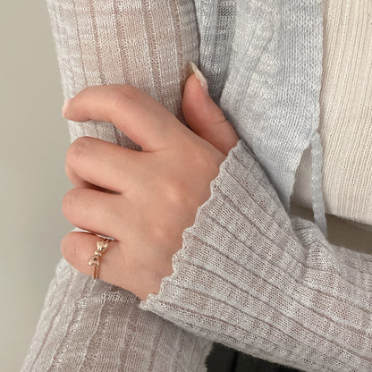 Bow Little Finger Ring