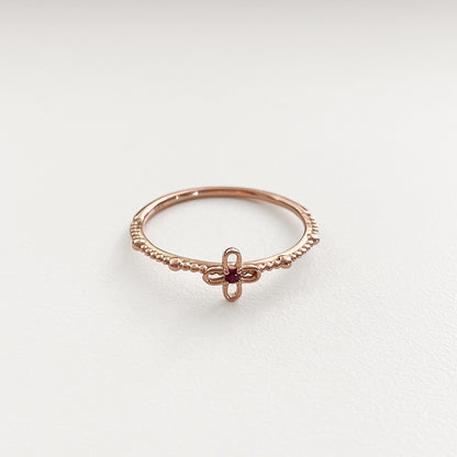Flower Ruby Ring