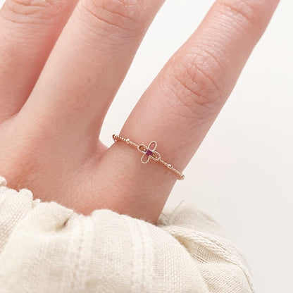 Flower Ruby Ring