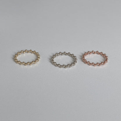 Beaded Zigzag Ring