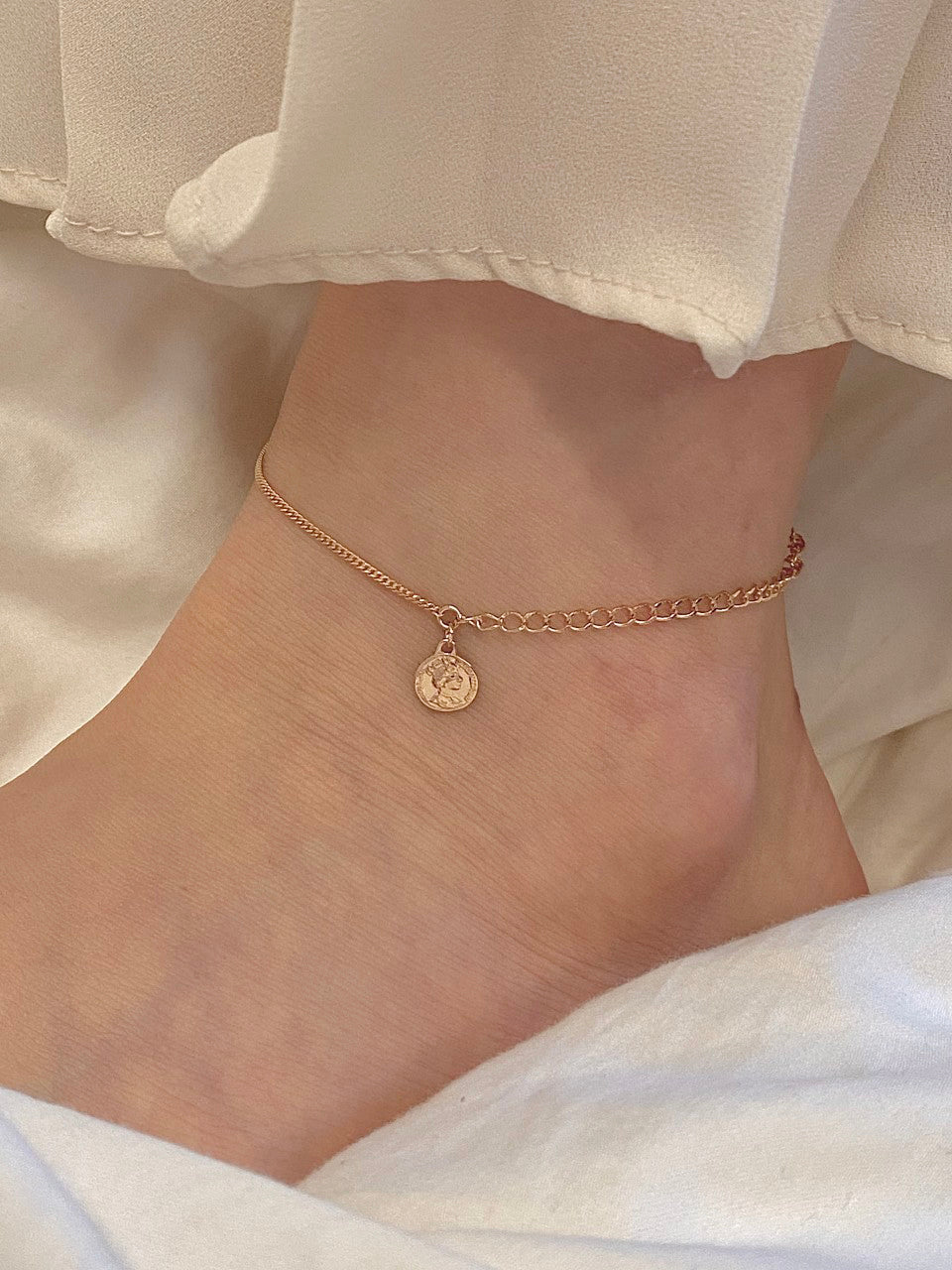 Coin Charm Anklet