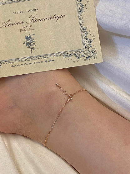 Cognac Diamond Anklet