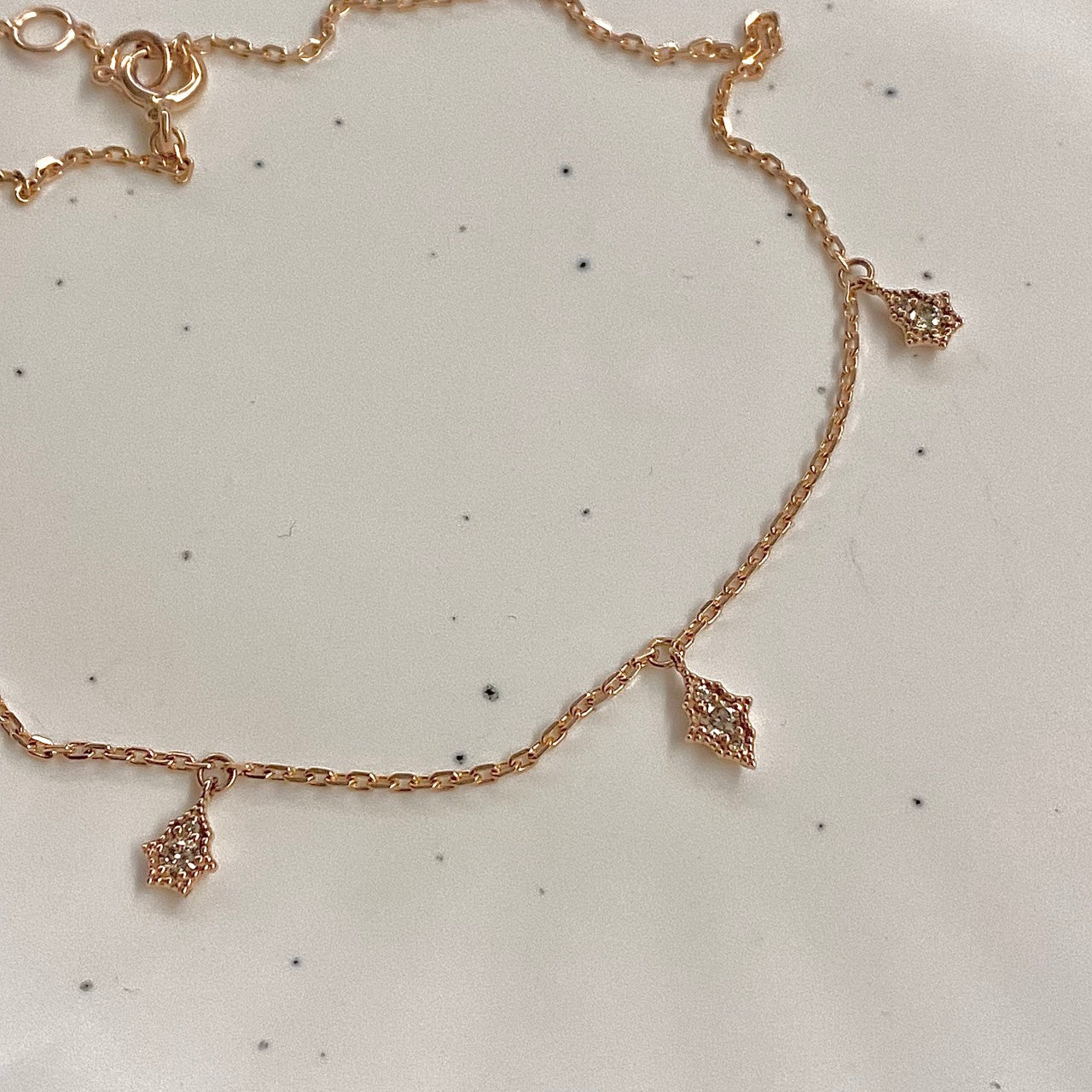 Cognac Diamond Anklet