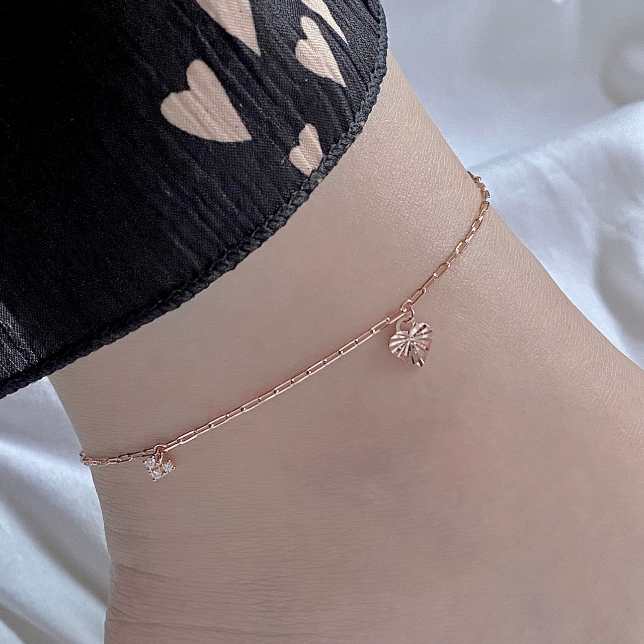 Heart Chain Anklet