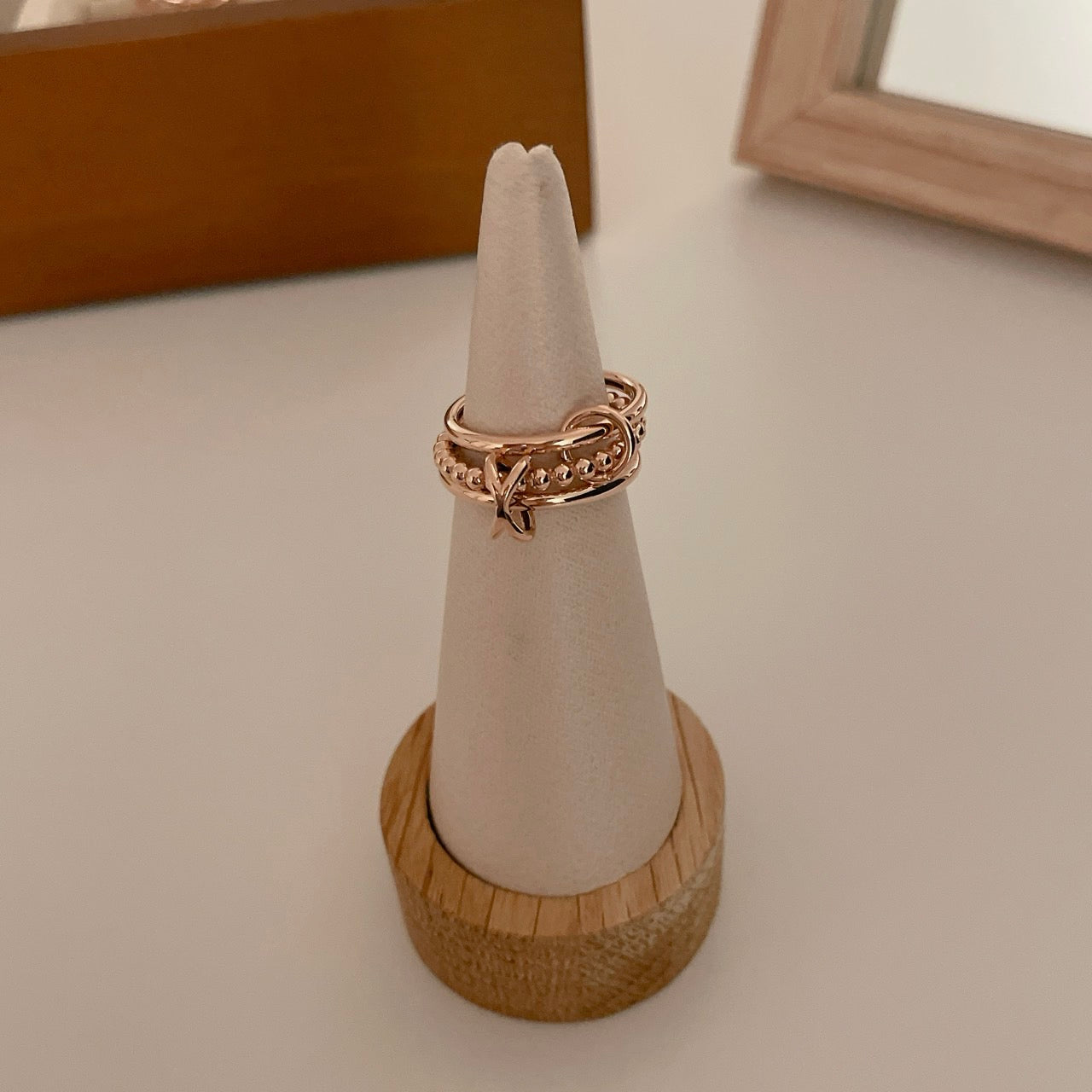 Bold Three Connector Ring