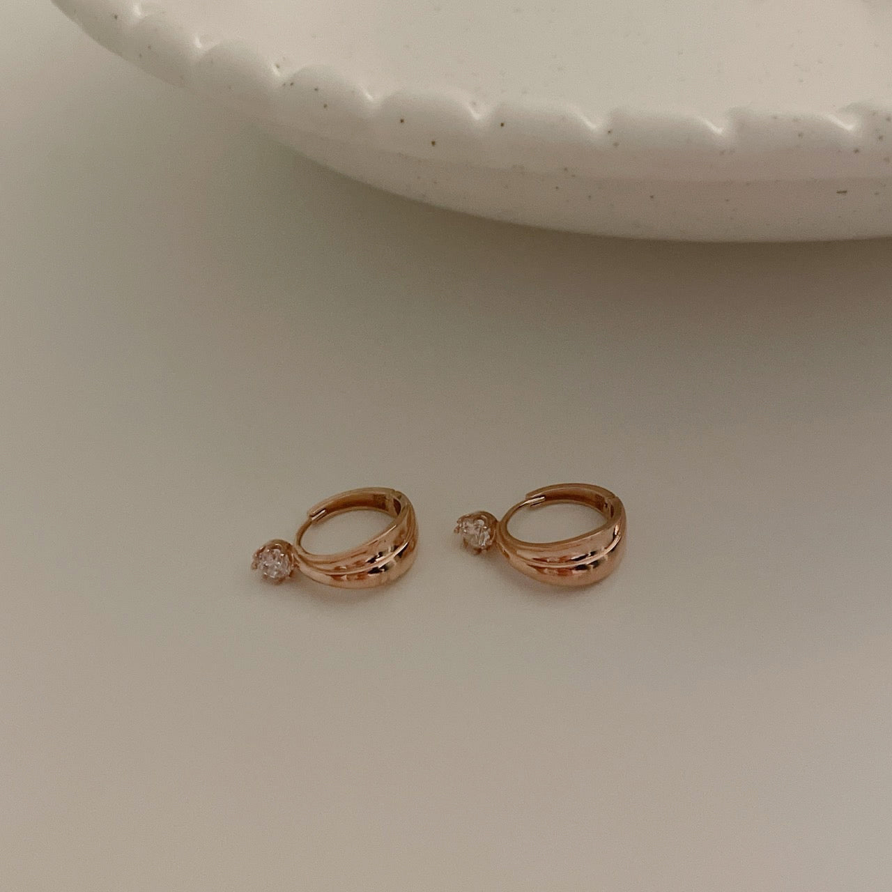 Drop CZ Earrings
