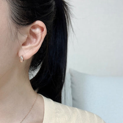 Texture Hoop Earring