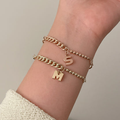 Initial Chain Bracelet