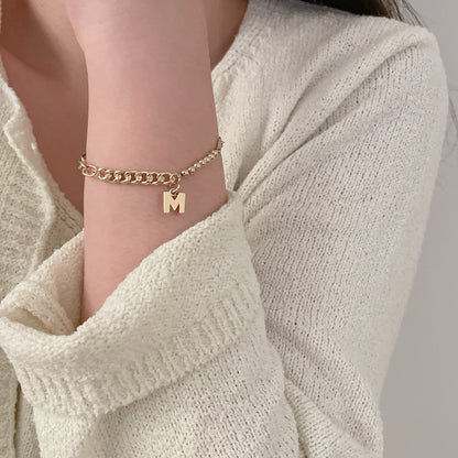 Initial Chain Bracelet