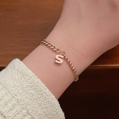 Initial Chain Bracelet