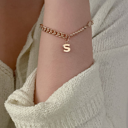 Initial Chain Bracelet