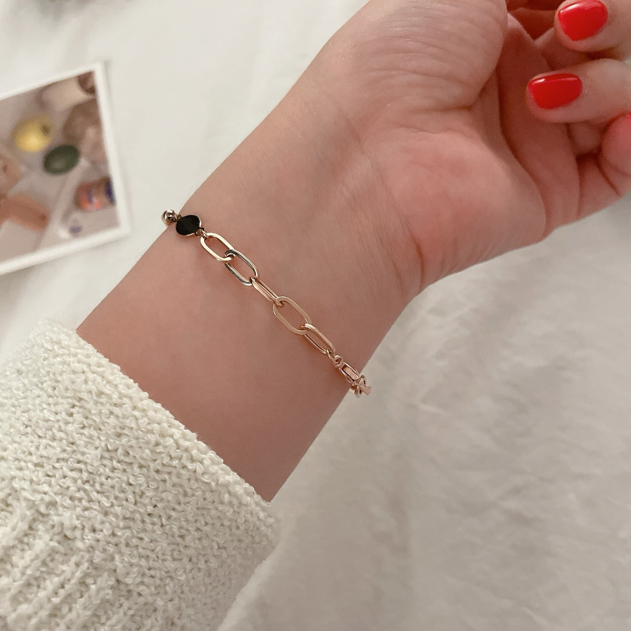 Initial Chain Bracelet