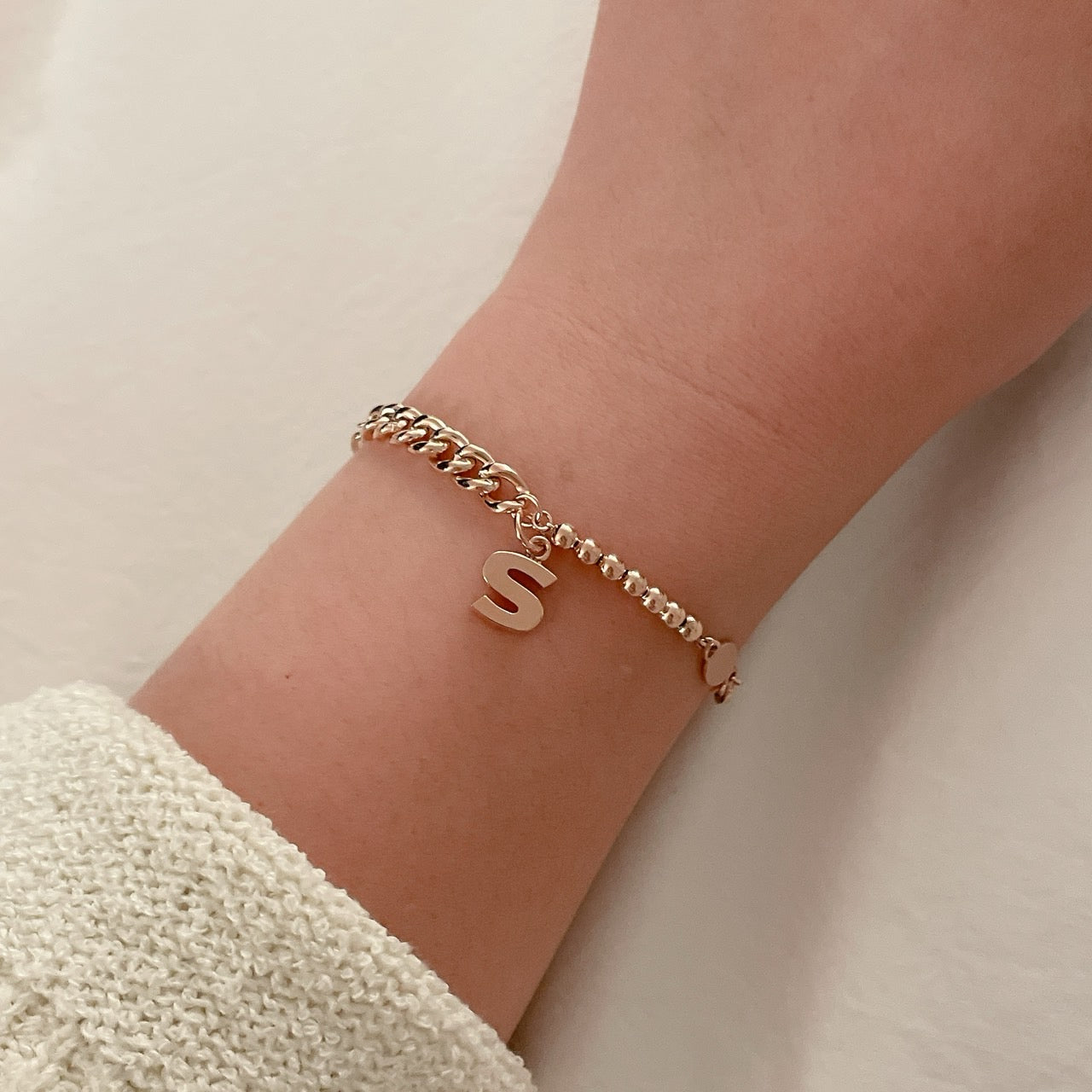 Initial Chain Bracelet